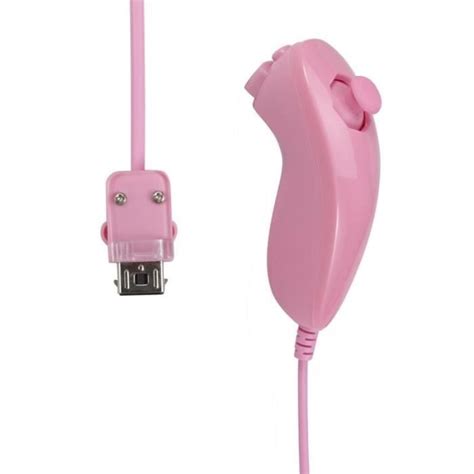 Plier rose Télécommande Sans Fil 2 fr 1 Pour Nintendo Wii Nunchuk