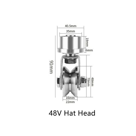 HOL Local Delivery 304 Stainless Steel 48H V U Roller For Sliding