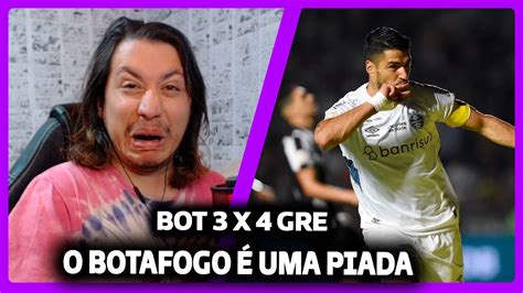 MEU PITACO SOBRE BOTAFOGO 3 x 4 GRÊMIO BRASILEIRÃO 2023 YouTube