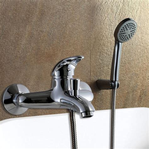 Robinet Baignoire Mural Mitigeur Bain Douche Chrome Design Entraxe