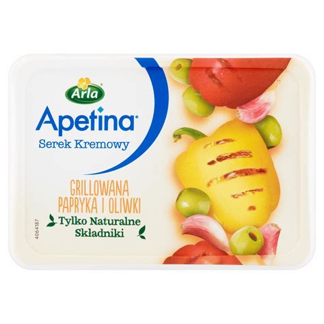 Arla Apetina Serek Kremowy Grillowana Papryka I Oliwki 125 G Kalorie