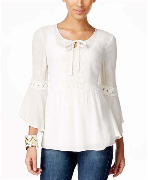 Venta Blusas Blancas En Macys En Stock