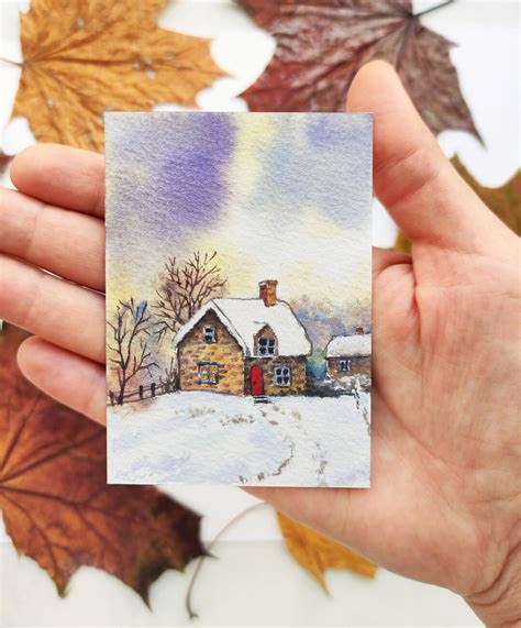 Aceo Original Art Aceo Original Painting Aceo Watercolor Painting