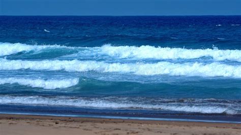 Waves Breaking On The Beach Stock Photo Image Of Ocean Sand 174315260