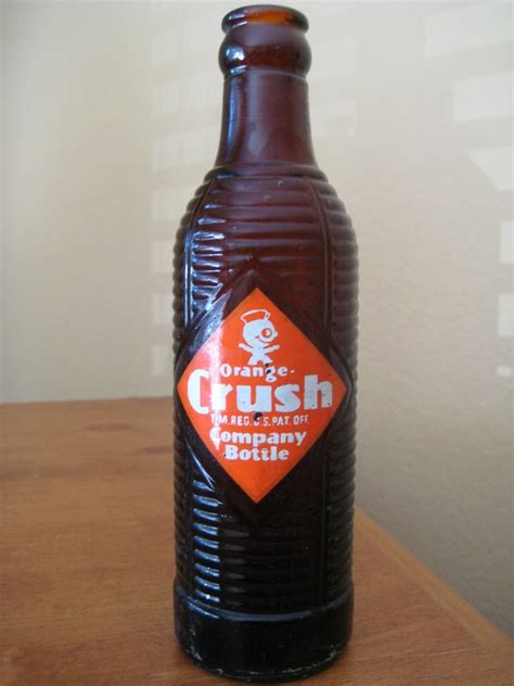 Items Similar To Vintage 8 Ounce Orange Crush Bottle On Etsy