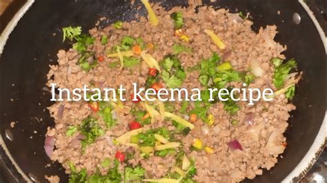 Instant And Simple Keema Recipe Pakistani Food Recipes Youtube