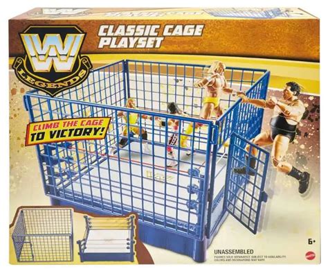 WWE Wrestling Classic Cage Playset Exclusive Superstar Ring NO Figures Included Mattel Toys - ToyWiz