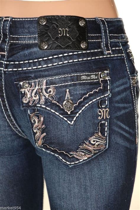 Embellished Pocket Miss Me Jeans Bootcut Rose Gold Sequins Jp5582b2 Stretch Dark Miss Me Jeans