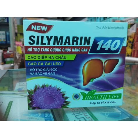 silymarin 140 cà gai leo diệp hạ châu giúp bổ gan mát gan giải độc