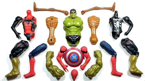 Merakit Mainan Spider Man Hulk Smash Siren Head Dan Miles Morales