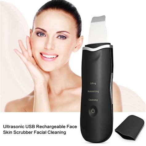 Ultrasonic Rechargeable Face Skin Scrubber Facial Cleaning Blackhead