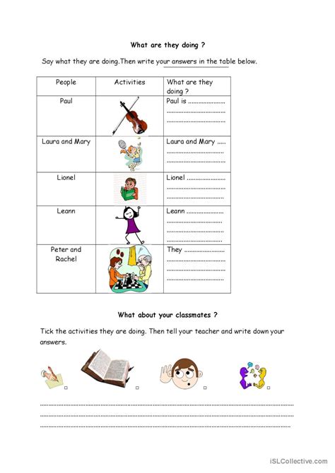 Present Continuous Français Fle Fiches Pedagogiques Pdf And Doc