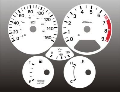 Nissan Zx Z Non Turbo White Face Gauges Whitegauges Net