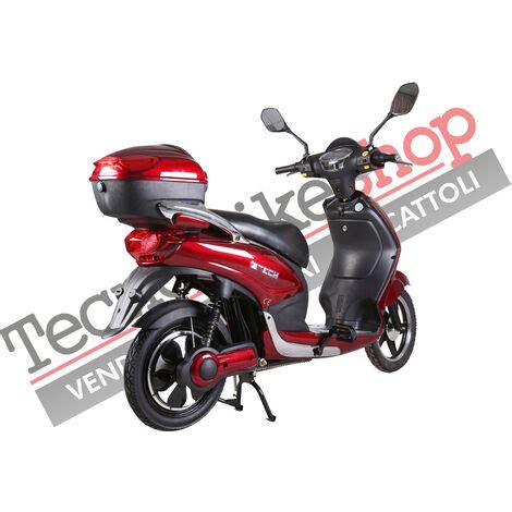 Bici Elettrica Scooter Z TECH ZT 09 C 500W 20Ah 48V Batteria Piombo Rosso