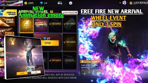 New Arrival Animation Faded Wheel Event In Free Fire Youtube