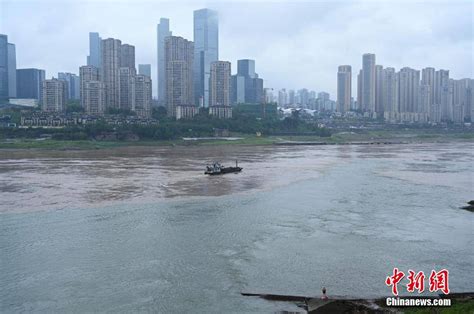 长江、嘉陵江涨水 重庆两江交汇现“鸳鸯锅”景观 搜狐大视野 搜狐新闻