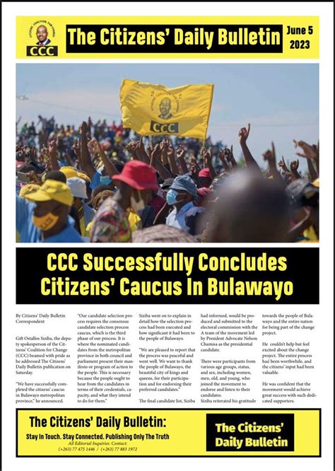 Citizens Coalition For Change On Twitter The Citizens Daily