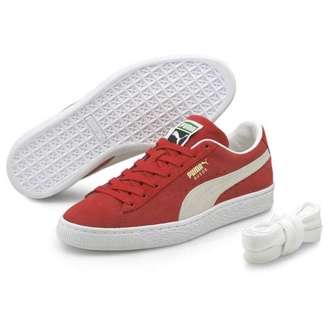 PUMA Sneaker Suede Classic XXI Rot Weiß unisportstore de