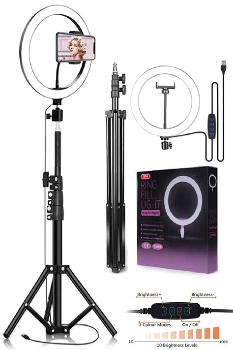 Gringo Joytech Youtuber Led Tripod Işıklı Telefon Tutucu Makyaj Işığı