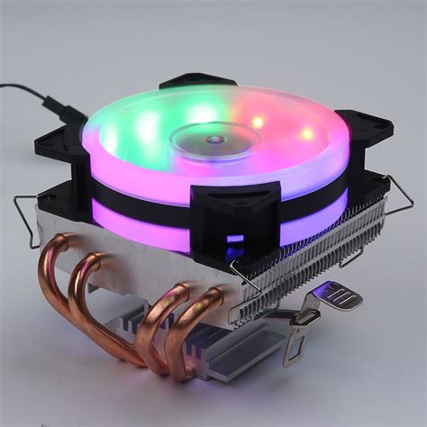 4 Copper Tubes Fans Cpu Cooler Led Cpu Cooling Fan Pwm Silent Cpu Cooler Lga2011115x775amd