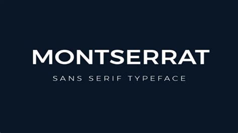 Montserrat Font Css And Montserrat Font Cdn Web Design