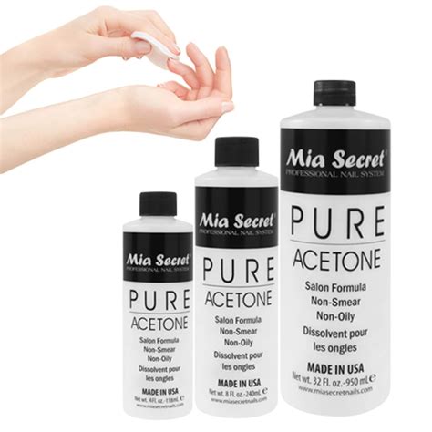 Mia Secret Removedor De Esmalte De U As Acetona Pura Onzas