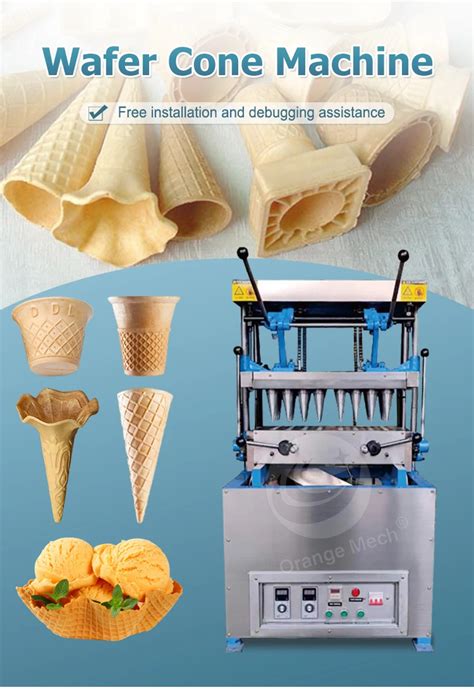 Orme Edible Chocolate Cup Mini Wafer Pizza Softy Cone Make Production