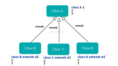 Hierarchical Inheritance In Java With Program Example | Programmerbay