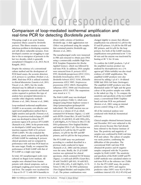 Pdf Development And Clinical Validation Of Loop Mediated Isothermal