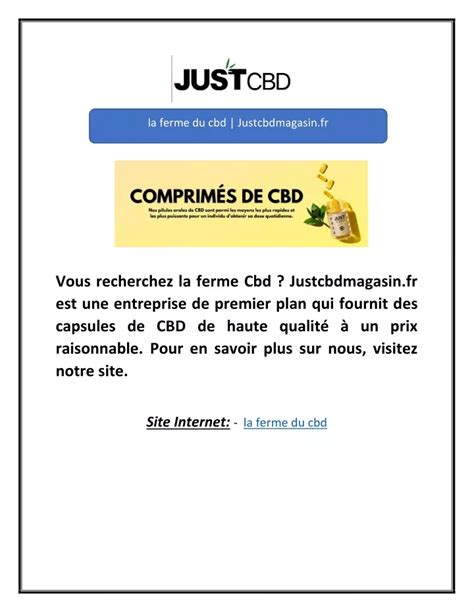 PPT La Ferme Du Cbd Justcbdmagasin Fr PowerPoint Presentation Free