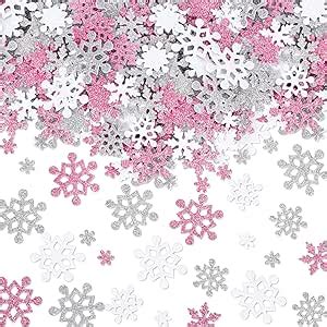 Amazon Whaline Pcs Glitter Snowflake Foam Stickers Christmas