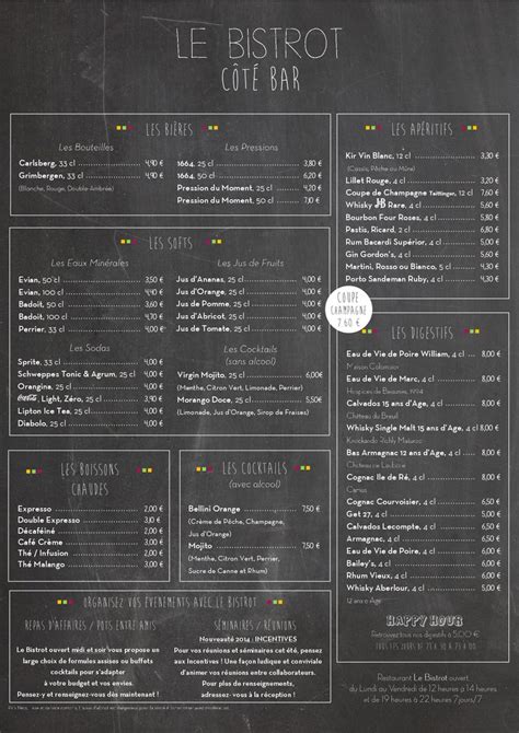 Le Bistrot Carte Printemps Format A Verso By Cr Ativ Mag Menu