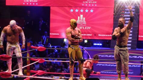 Místico Máscara Dorada y Flip Gordon VS Star Jr Volador Jr y Titán