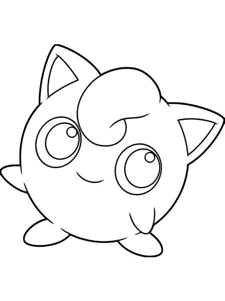 Pokemon Jigglypuff Coloring Pages Free Printable