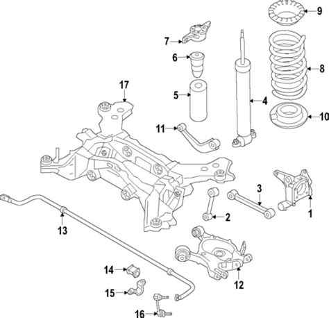 Rear Suspension For 2014 Ford Fusion Ford Parts Direct