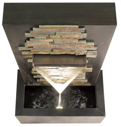 Buy Dante Zinc Stone Water Feature W Lights Indoor Outdoor Use