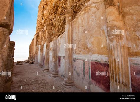 Lower Terrace In The North Palace Of King Herod Masada National Park