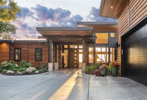 Woodbluff Lane Residence Camano Island Wa Moderno Fachada