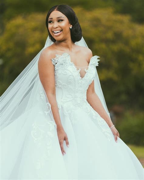 Pics! Minnie Dlamini Jones' Magical White Wedding - OkMzansi