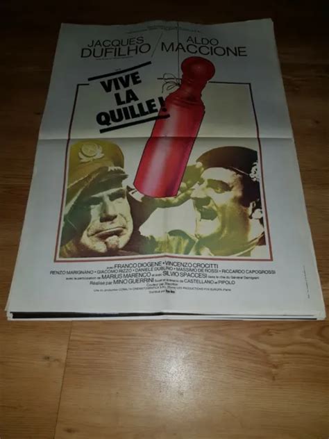 AFFICHE DE CINÉMA d époque du film VIVE LA QUILLE de 1974 60x80cm