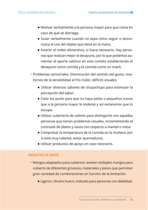 Gu A De Terapia Ocupacional En Geriatr A Pdf