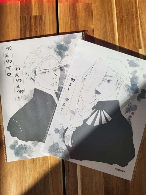 Jjk Nanami Kento And Mei Mei Print 8x10 Jujutsu Kaisen Jjk
