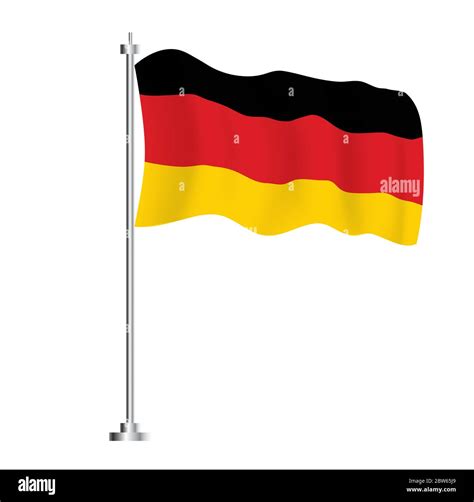 Bandera De Alemania Bandera De Onda Aislada De Alemania Pa S