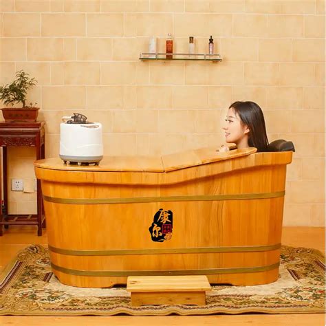 High Quality Bathtub Cask Adult Barrel Bath Tub Solid Wood Small