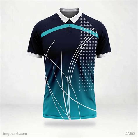 Cricket Jersey Design Blue With White Pattern Imgecart