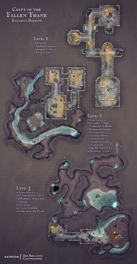 Ancient Barrow X Dungeon Map The Reclusive Cartographer On