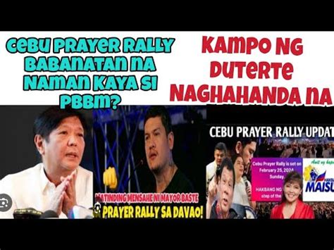 CEBU PRAYER RALLY BABANATAN NA NAMAN KAYA SI PBBM NG Pamilya DUTERTE