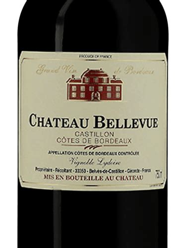 Ch Teau Bellevue Castillon C Tes De Bordeaux Vivino Us