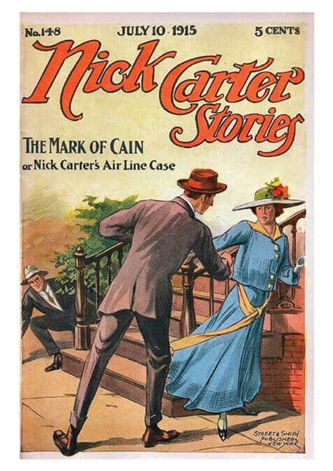 Nick Carter Stories No 148 Vintage Detective Comic Cover Reproduction