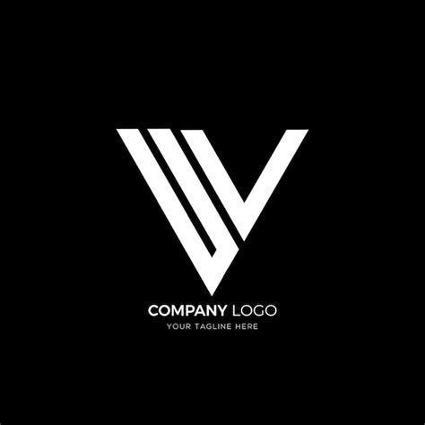 Logotipo De Monograma Creativo De Letra Triangular Vector Premium